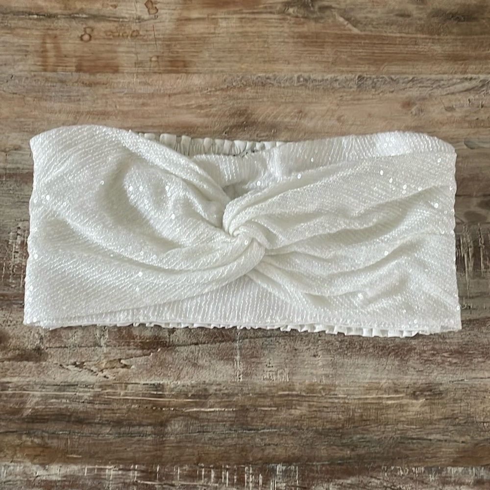 Ranna Gill sequin tube top Anthropologie